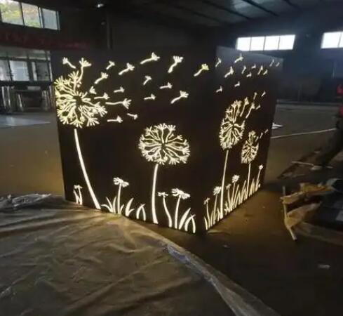 石碌镇耐候钢灯箱