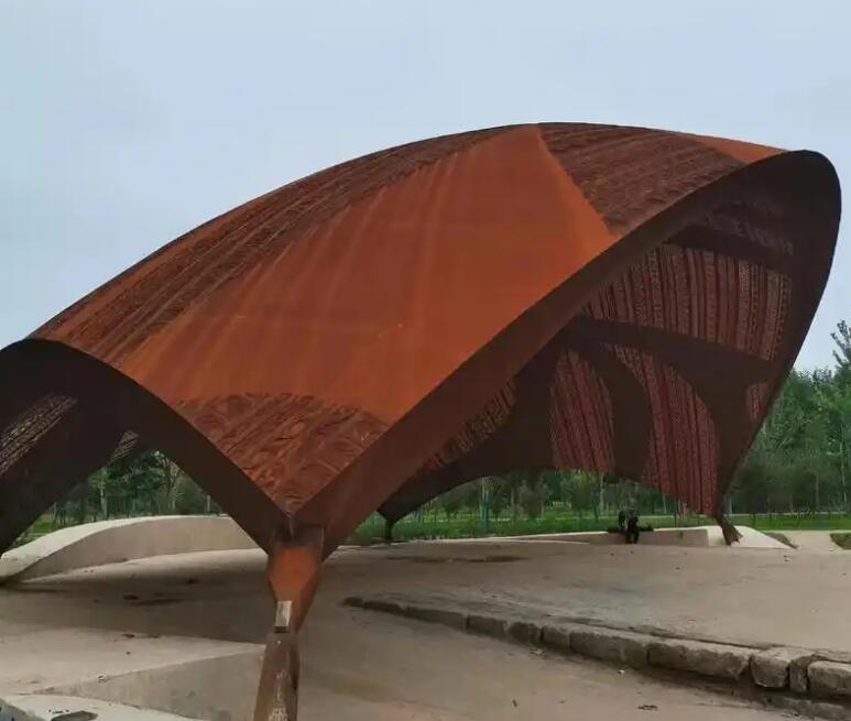 石碌镇耐候钢幕墙案例